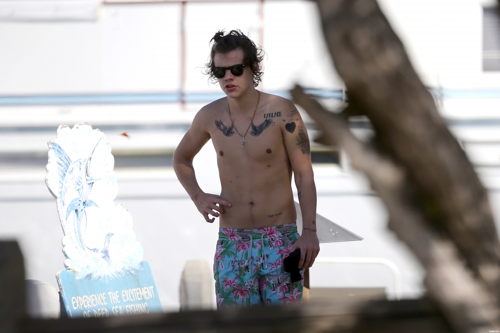 Hollywood Harry Photos : Harry Styles gets ankle inked.